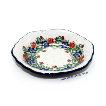 Talerz deserowy KWIAT Ø17cm dek. 1535X Wianek